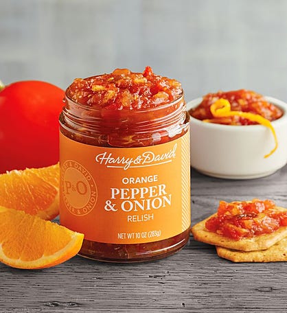 Pepper and Onion Relish with Orange